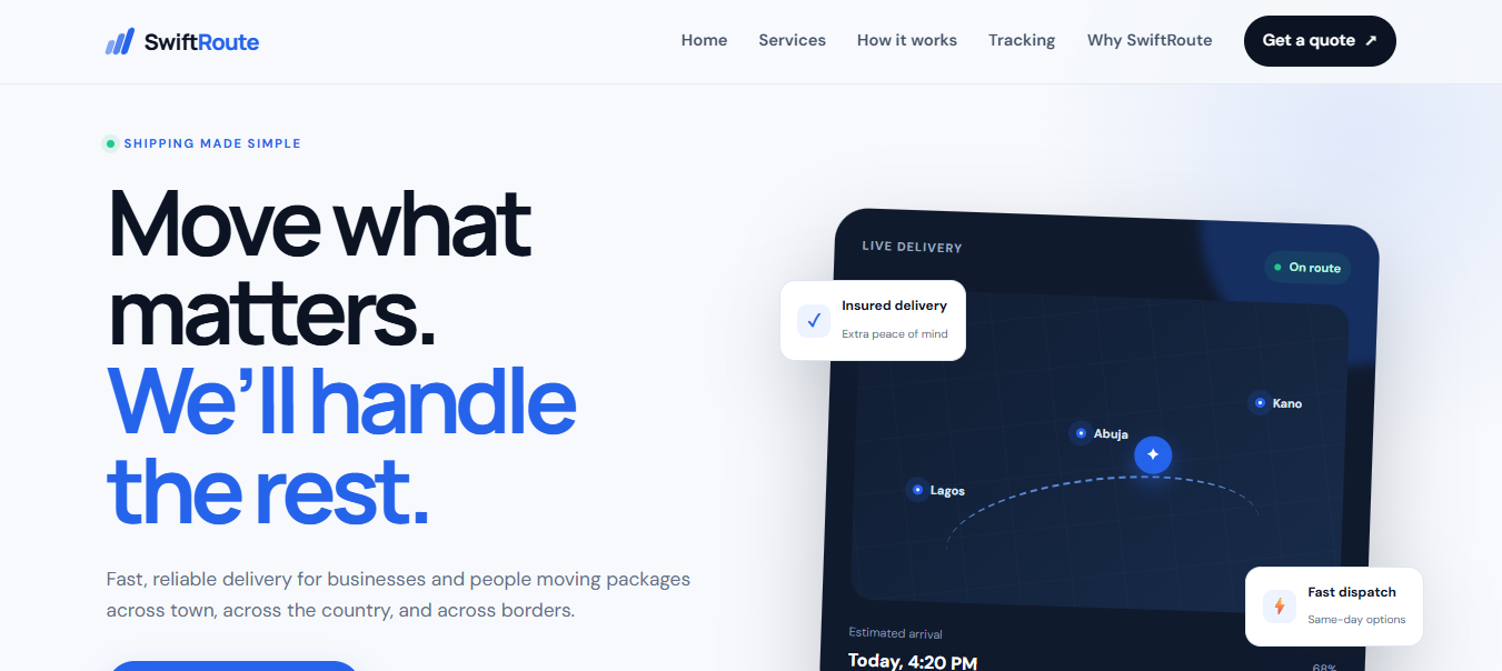 swiftroute website